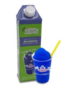 Slusheis Sirup zuckerfrei für leckere Frozen Cocktails mit Blaubeere