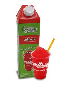 Frozen Cocktails Daiquiri mit Slushsirup Erdbeere