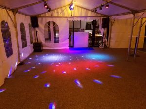 Vereinsfest mit LED Lichteffekten und Partybeleuchtung