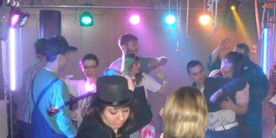 LED Lichteffekte und Partylicht auf einer privaten Feier.